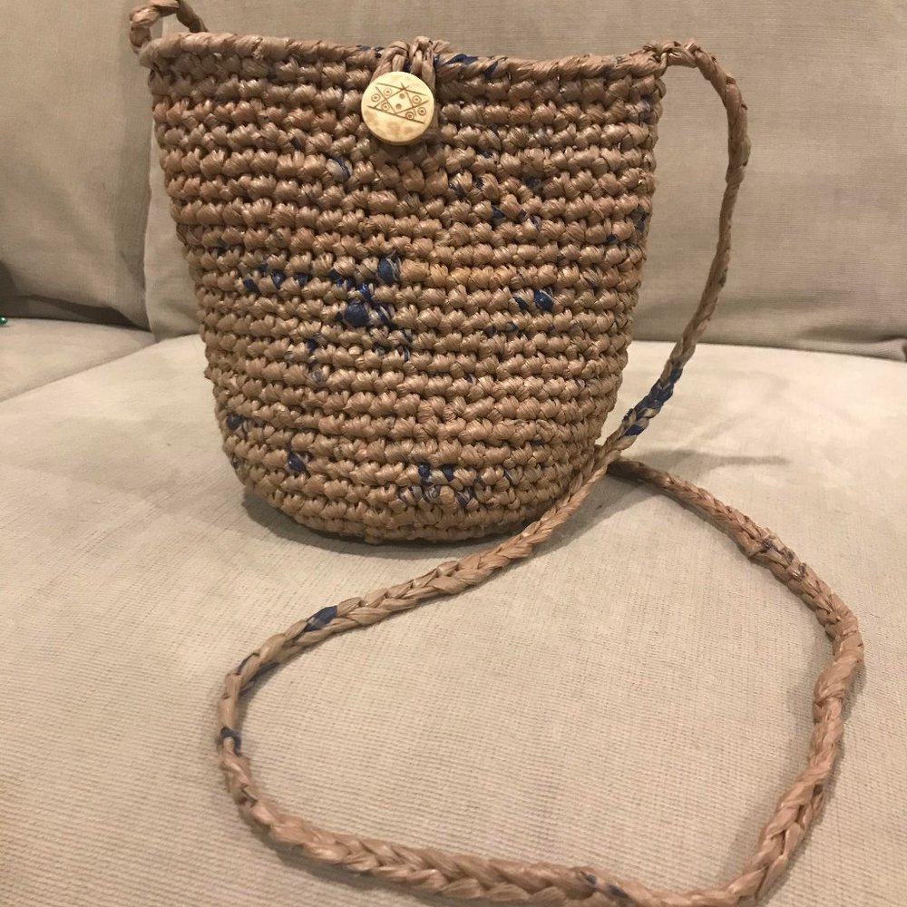 bag purse plarn zero waste handmade crochet